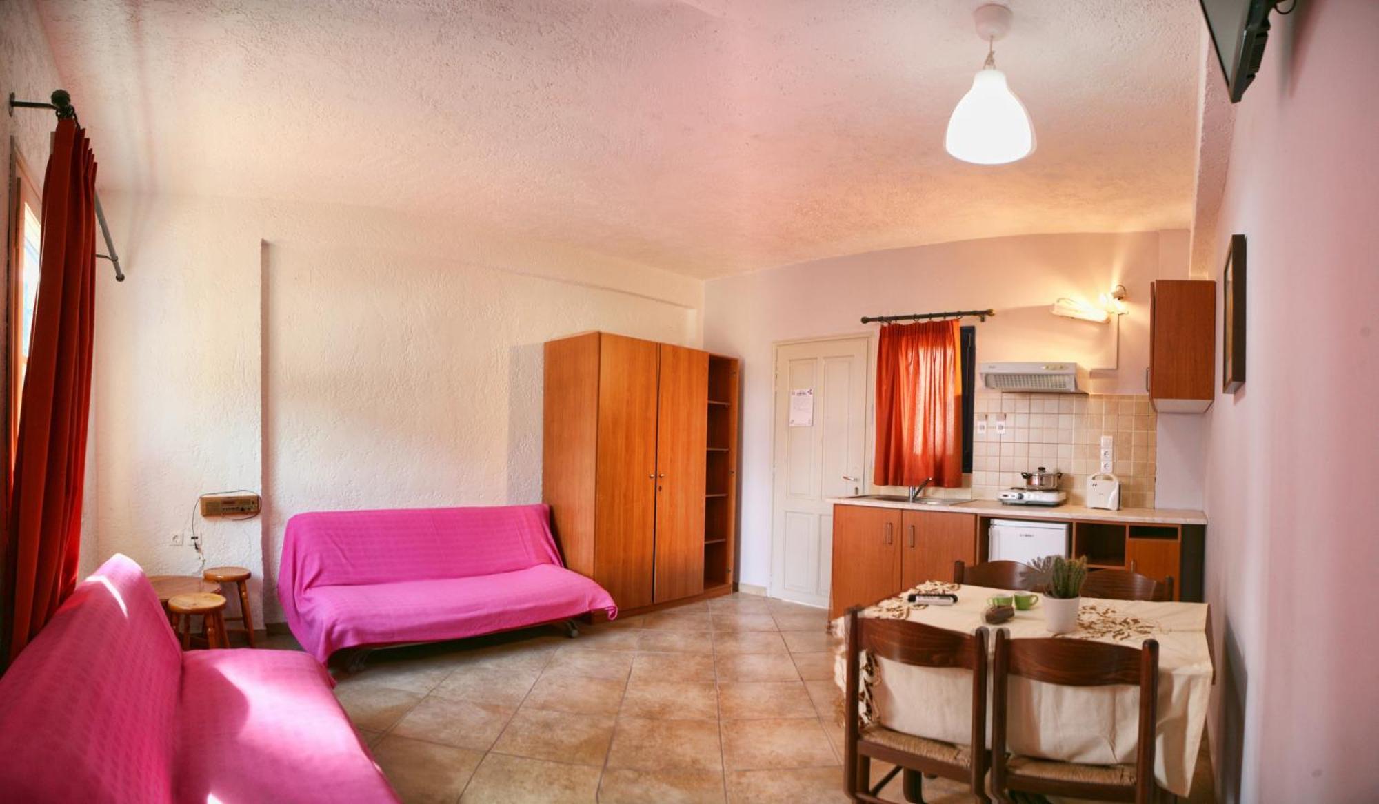 9 Musses Hotel Apartments Skala Mistegnon Quarto foto